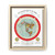 Gleason's 1892 New Standard Map of the World Flat Earth White Gallery Canvas Wraps, Vertical Frame