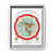 Gleason's 1892 New Standard Map of the World Flat Earth White Gallery Canvas Wraps, Vertical Frame
