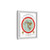 Gleason's 1892 New Standard Map of the World Flat Earth White Gallery Canvas Wraps, Vertical Frame