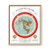 Gleason's 1892 New Standard Map of the World Flat Earth White Gallery Canvas Wraps, Vertical Frame