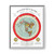 Gleason's 1892 New Standard Map of the World Flat Earth White Gallery Canvas Wraps, Vertical Frame