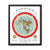 Gleason's 1892 New Standard Map of the World Flat Earth White Gallery Canvas Wraps, Vertical Frame