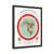 Gleason's 1892 New Standard Map of the World Flat Earth White Gallery Canvas Wraps, Vertical Frame
