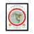 Gleason's 1892 New Standard Map of the World Flat Earth White Gallery Canvas Wraps, Vertical Frame