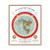 Gleason's 1892 New Standard Map of the World Flat Earth White Gallery Canvas Wraps, Vertical Frame