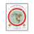 Gleason's 1892 New Standard Map of the World Flat Earth White Gallery Canvas Wraps, Vertical Frame
