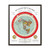 Gleason's 1892 New Standard Map of the World Flat Earth White Gallery Canvas Wraps, Vertical Frame