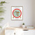 Gleason's 1892 New Standard Map of the World Flat Earth White Gallery Canvas Wraps, Vertical Frame