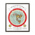 Gleason's 1892 New Standard Map of the World Flat Earth White Gallery Canvas Wraps, Vertical Frame