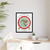 Gleason's 1892 New Standard Map of the World Flat Earth White Gallery Canvas Wraps, Vertical Frame
