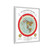 Gleason's 1892 New Standard Map of the World Flat Earth White Gallery Canvas Wraps, Vertical Frame