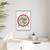 Gleason's 1892 New Standard Map of the World Flat Earth White Gallery Canvas Wraps, Vertical Frame