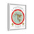 Gleason's 1892 New Standard Map of the World Flat Earth White Gallery Canvas Wraps, Vertical Frame