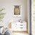 PSalter World Map 1265 Flat Earth White Gallery Canvas Wraps, Vertical Frame