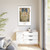 PSalter World Map 1265 Flat Earth White Gallery Canvas Wraps, Vertical Frame