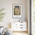 PSalter World Map 1265 Flat Earth White Gallery Canvas Wraps, Vertical Frame