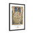PSalter World Map 1265 Flat Earth White Gallery Canvas Wraps, Vertical Frame