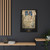 PSalter World Map 1265 Flat Earth Black Gallery Canvas Wraps, Vertical Frame