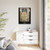 PSalter World Map 1265 Flat Earth Black Gallery Canvas Wraps, Vertical Frame