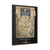 PSalter World Map 1265 Flat Earth Black Gallery Canvas Wraps, Vertical Frame
