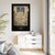PSalter World Map 1265 Flat Earth Black Gallery Canvas Wraps, Vertical Frame