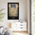 PSalter World Map 1265 Flat Earth Black Gallery Canvas Wraps, Vertical Frame
