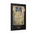PSalter World Map 1265 Flat Earth Black Gallery Canvas Wraps, Vertical Frame