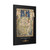 PSalter World Map 1265 Flat Earth Black Gallery Canvas Wraps, Vertical Frame