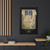 PSalter World Map 1265 Flat Earth Black Gallery Canvas Wraps, Vertical Frame