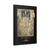 PSalter World Map 1265 Flat Earth Black Gallery Canvas Wraps, Vertical Frame