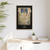 PSalter World Map 1265 Flat Earth Black Gallery Canvas Wraps, Vertical Frame