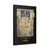 PSalter World Map 1265 Flat Earth Black Gallery Canvas Wraps, Vertical Frame