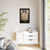 PSalter World Map 1265 Flat Earth Black Gallery Canvas Wraps, Vertical Frame