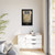 PSalter World Map 1265 Flat Earth Black Gallery Canvas Wraps, Vertical Frame