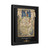 PSalter World Map 1265 Flat Earth Black Gallery Canvas Wraps, Vertical Frame