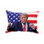 TRUMP President Donald J Trump Portrait Dancing Flag Broadcloth Pillow