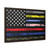 First Responder USA Flag Corrections Dispatch EMS Nurse Firefighter Police Military Gallery Canvas Wraps, Horizontal Frame