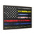 First Responder USA Flag Corrections Dispatch EMS Nurse Firefighter Police Military Gallery Canvas Wraps, Horizontal Frame