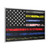 First Responder USA Flag Corrections Dispatch EMS Nurse Firefighter Police Military Gallery Canvas Wraps, Horizontal Frame