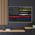 First Responder USA Flag Corrections Dispatch EMS Nurse Firefighter Police Military Gallery Canvas Wraps, Horizontal Frame