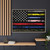 First Responder USA Flag Corrections Dispatch EMS Nurse Firefighter Police Military Gallery Canvas Wraps, Horizontal Frame