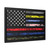 First Responder USA Flag Corrections Dispatch EMS Nurse Firefighter Police Military Gallery Canvas Wraps, Horizontal Frame