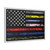First Responder USA Flag Corrections Dispatch EMS Nurse Firefighter Police Military Gallery Canvas Wraps, Horizontal Frame
