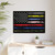 First Responder USA Flag Corrections Dispatch EMS Nurse Firefighter Police Military Gallery Canvas Wraps, Horizontal Frame