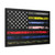 First Responder USA Flag Corrections Dispatch EMS Nurse Firefighter Police Military Gallery Canvas Wraps, Horizontal Frame