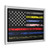First Responder USA Flag Corrections Dispatch EMS Nurse Firefighter Police Military Gallery Canvas Wraps, Horizontal Frame