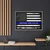  Support Our Police USA Flag First Responder Gallery Canvas Wraps, Horizontal Frame