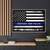  Support Our Police USA Flag First Responder Gallery Canvas Wraps, Horizontal Frame