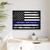  Support Our Police USA Flag First Responder Gallery Canvas Wraps, Horizontal Frame