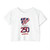 USA 250 Anniversary Celebration Flag Balloons Women's Crop Top - USA Patriotic Festival Tee